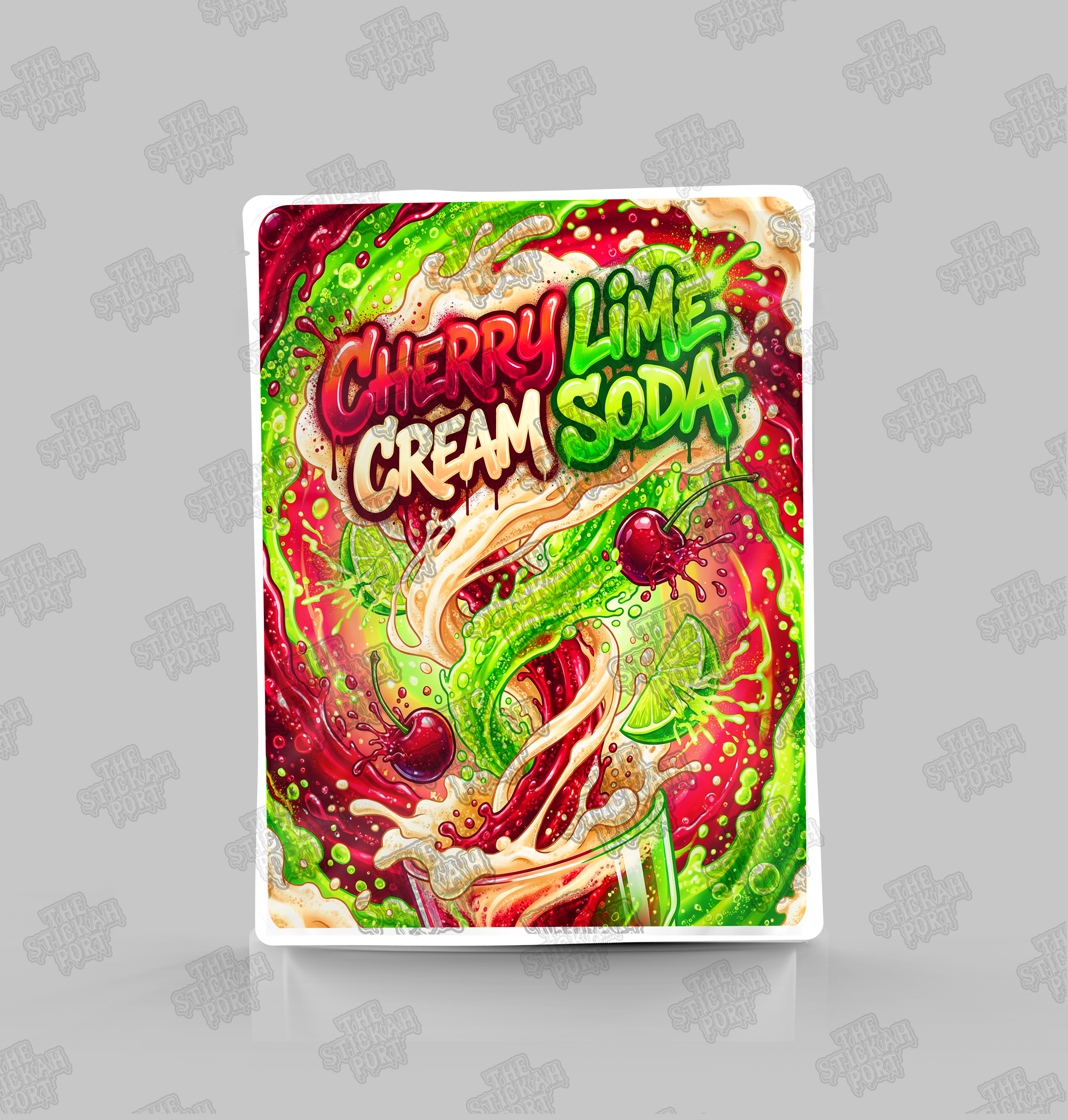 Cherry Lime Cream Soda