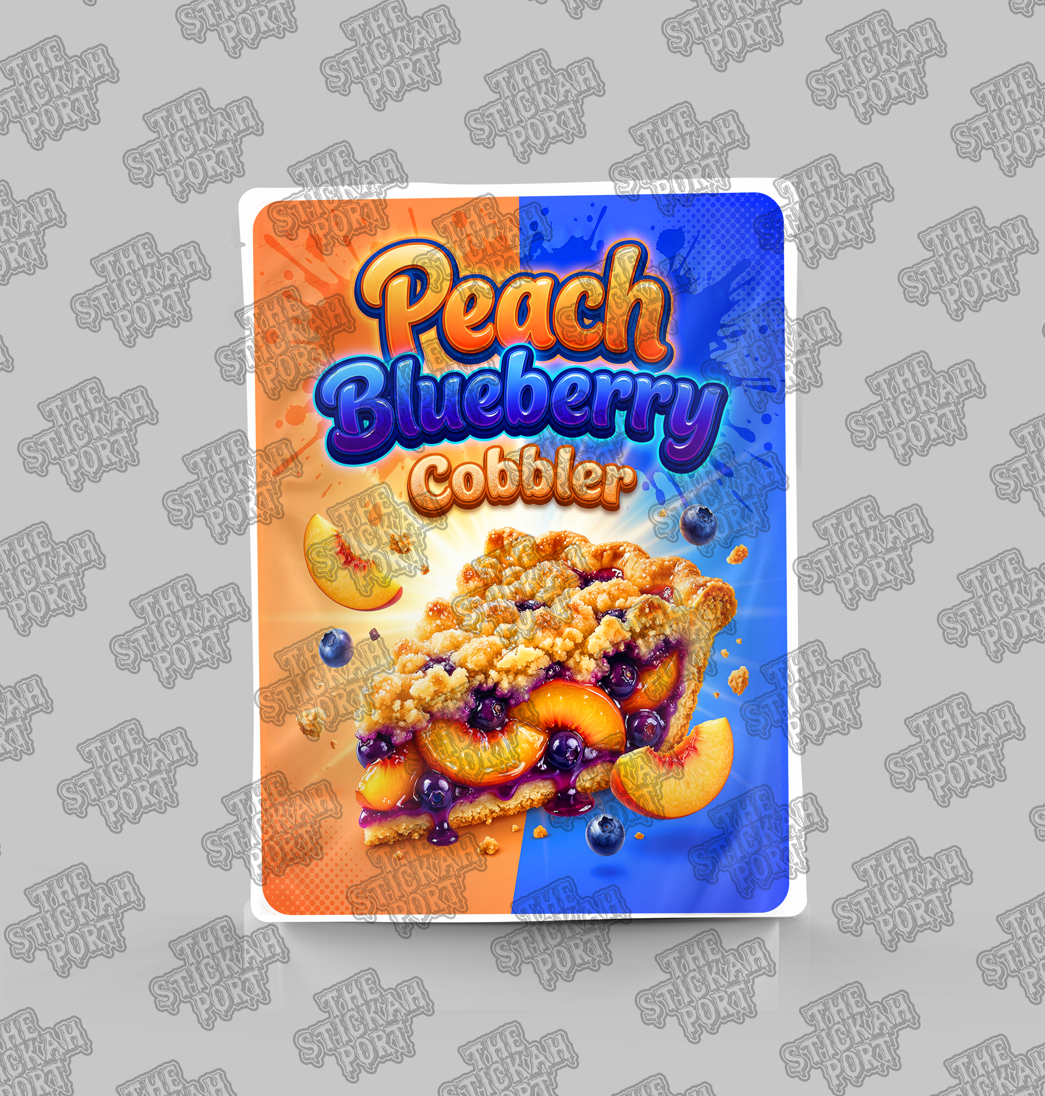 Peach-blueberry-cobbler