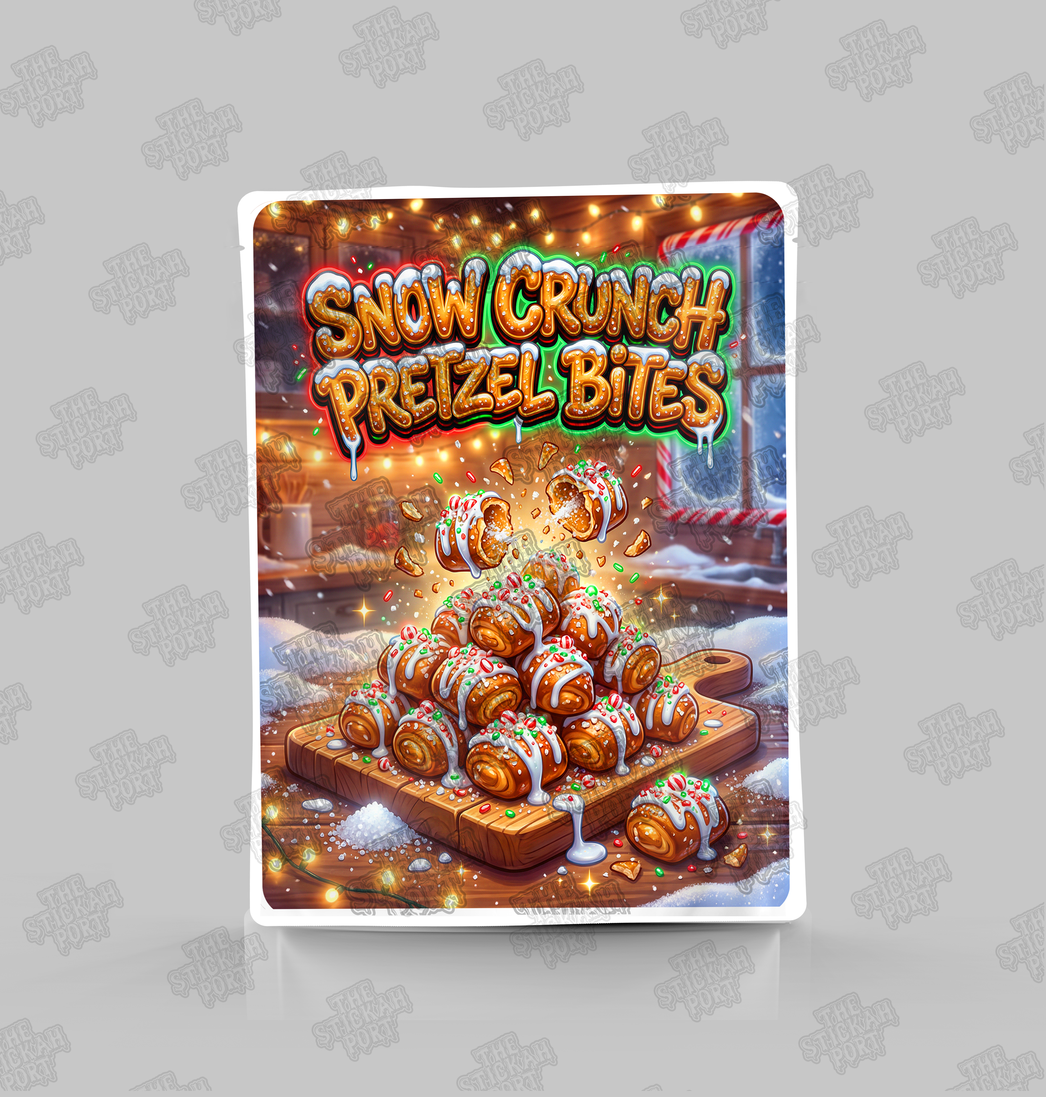 Snow Crunch Pretzel Bites